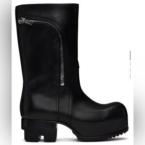 Rick Owens Hollywood Bauhaus Ballast Leather Boots